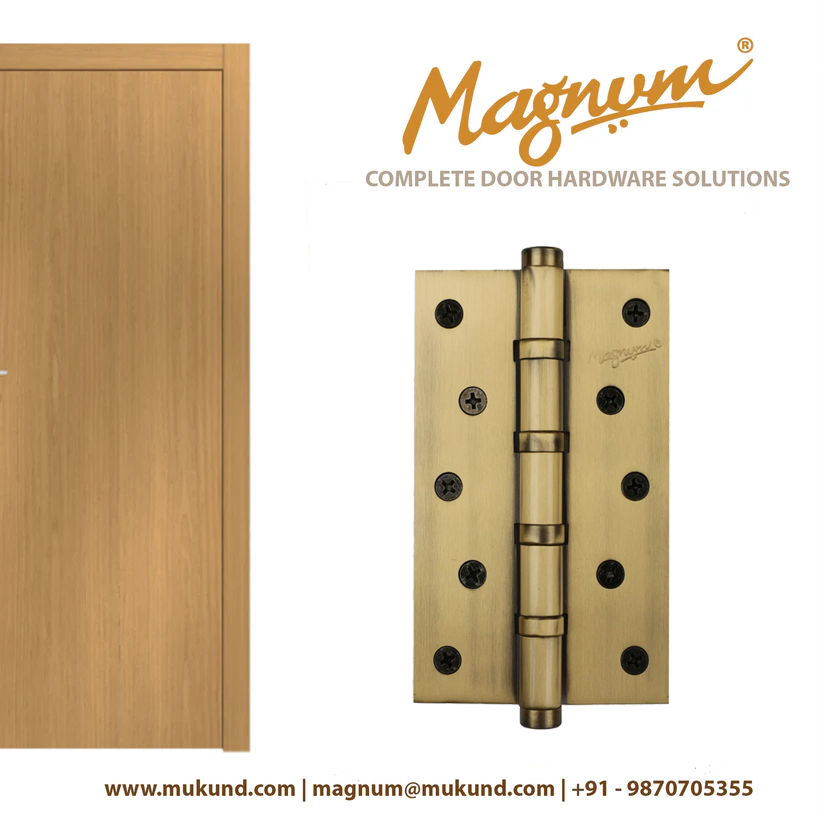 Brass Mortise Ball Bearing Flat Tip Hinge