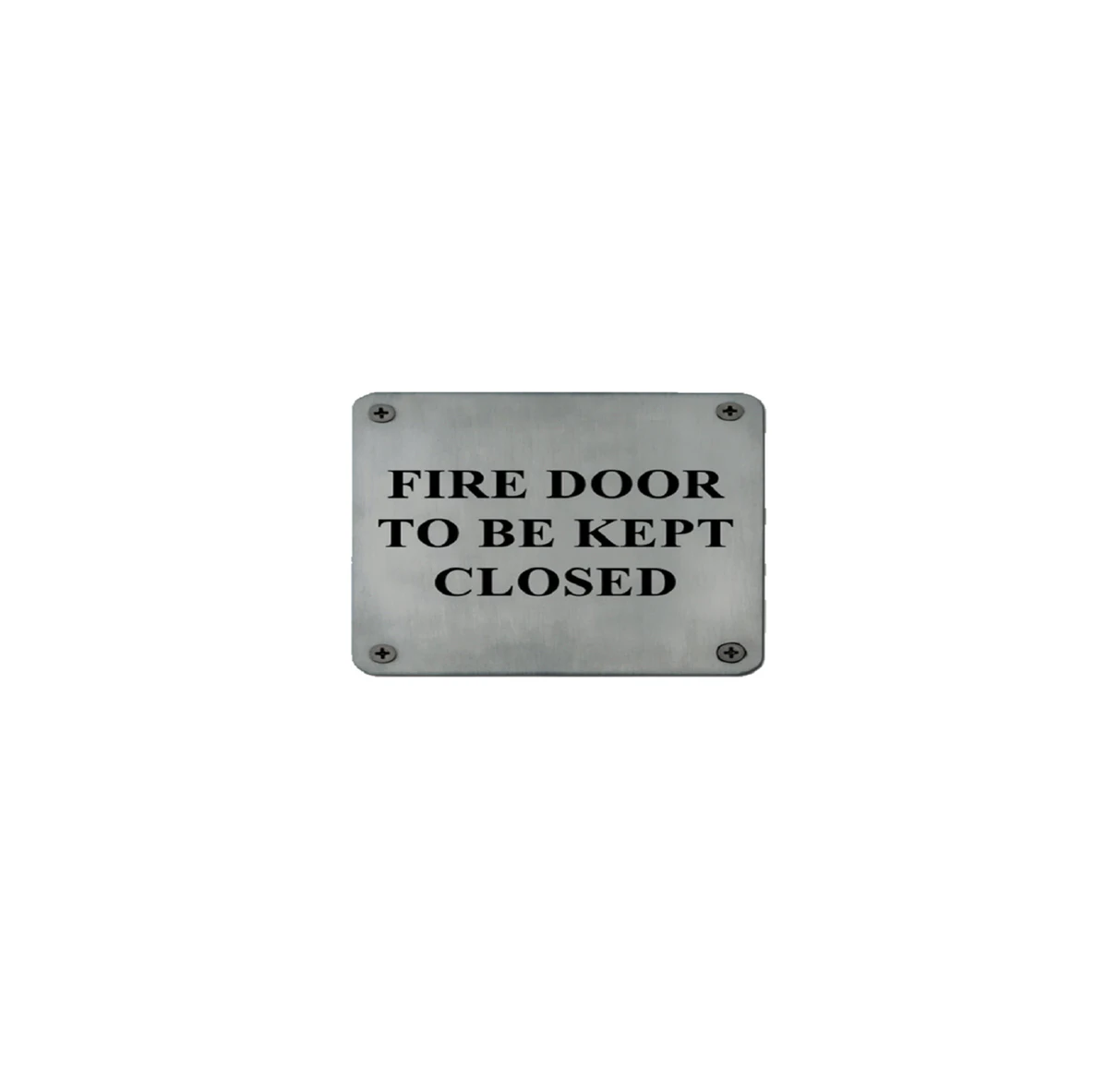 SP12 Fire Door Instruction Sign Plate