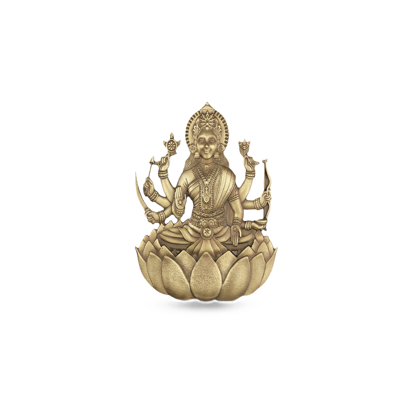 TS-931-8 Brass Spiritual Tiles Veer Lakshmi