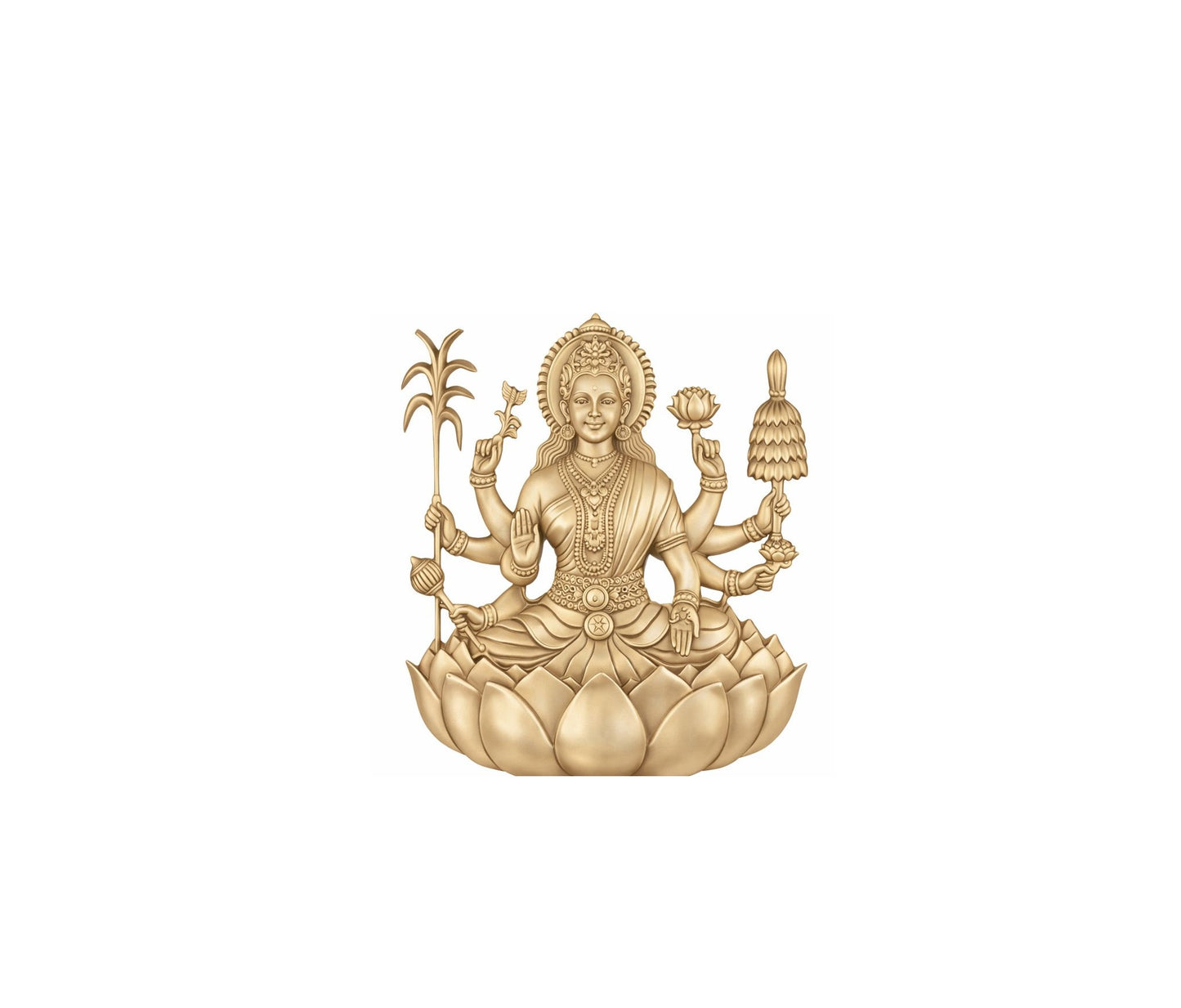 TS-937-8 Brass Spiritual Tiles Dhanya Lakshmi