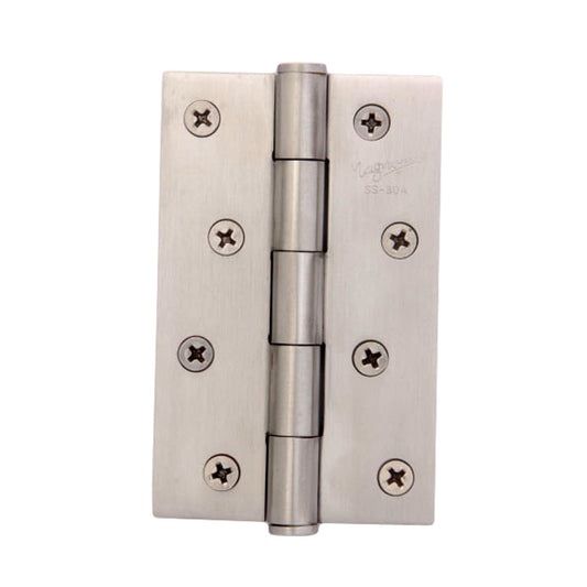 S.S.304 Full Mortise Without Ball Bearing Flat Tip Hinges