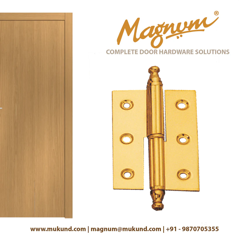 Brass Narrow lift-off Hinges (with washer)