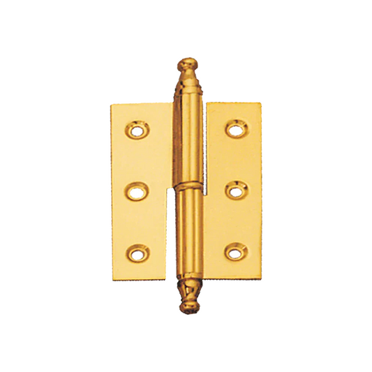 Brass Narrow lift-off Hinges (with washer)
