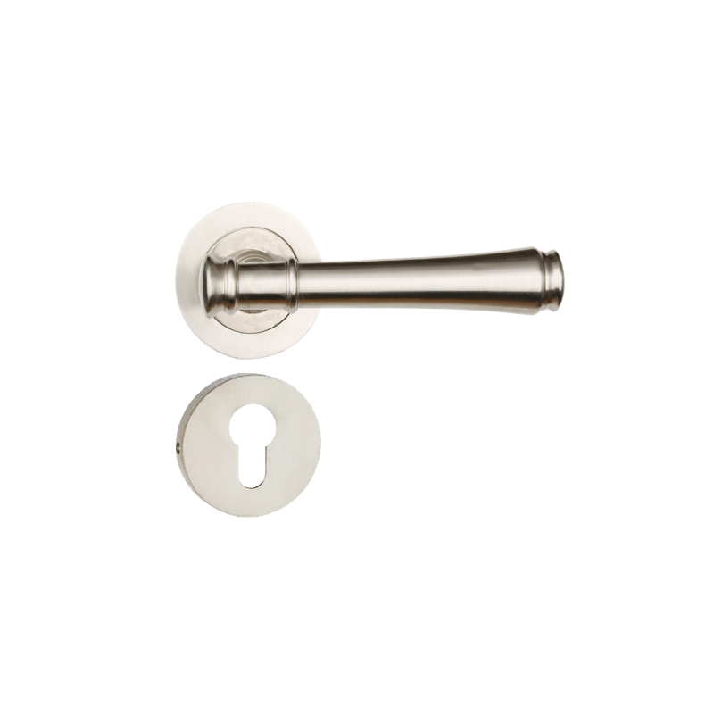 Escort on rose Mortise Lever Handle
