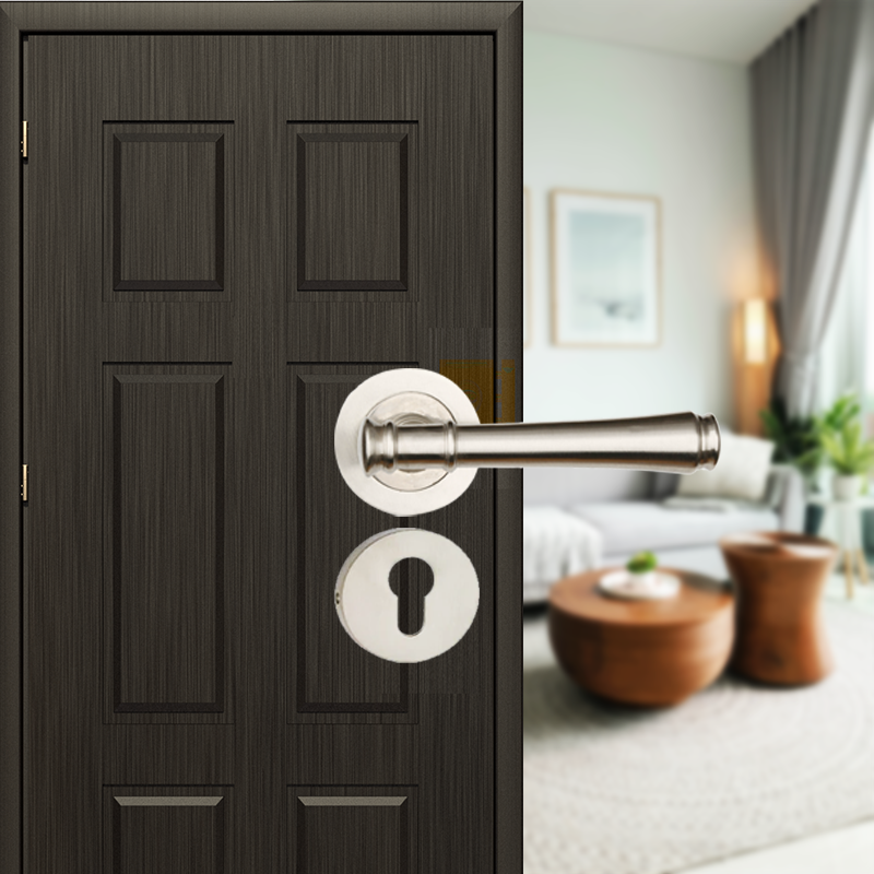 Escort on rose Mortise Lever Handle