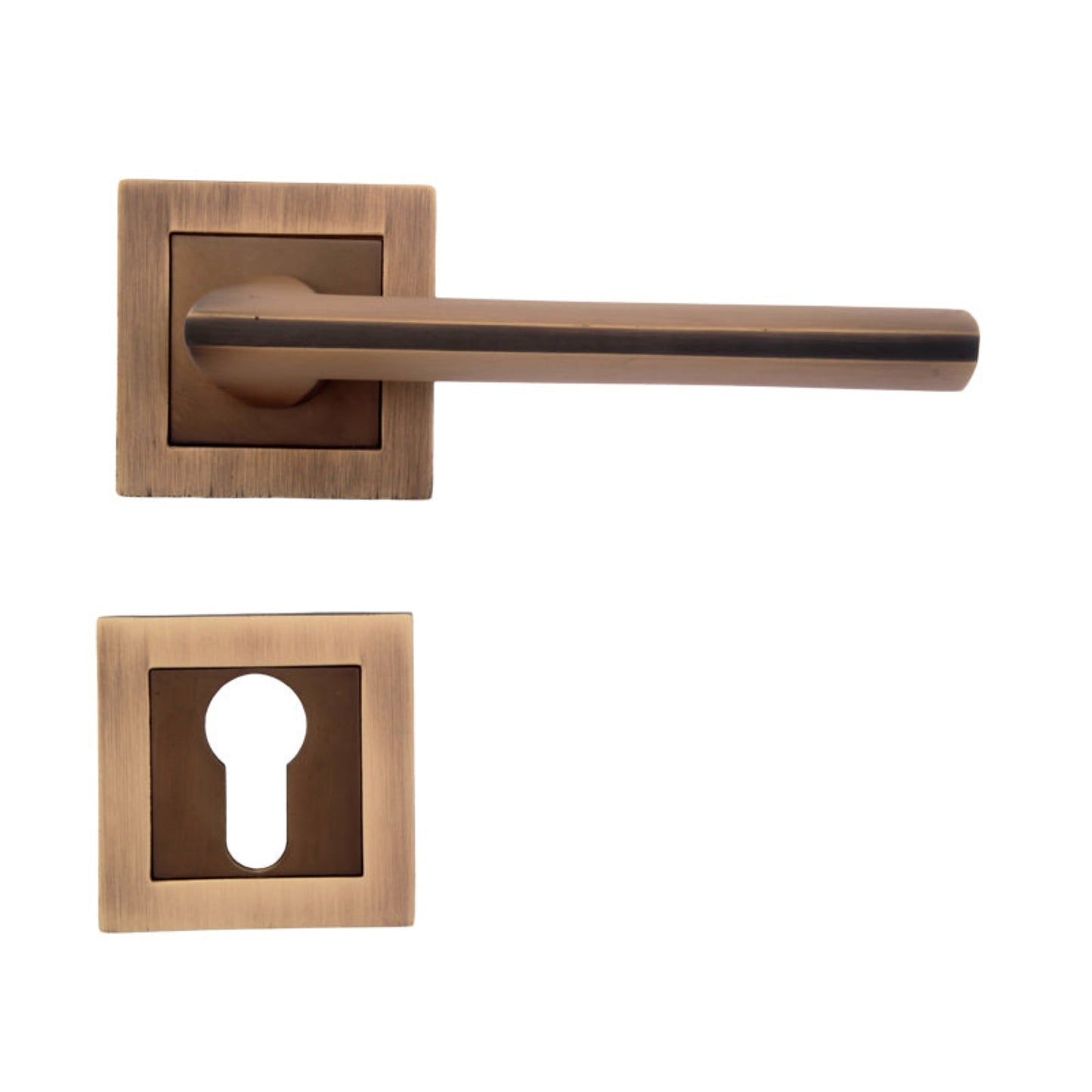 Fabina On Rose Brass Mortise Handle