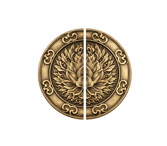DH-795-06 Brass Designer Handle Lotus