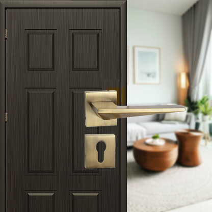 Madison On Rose Mortise Lever Handle