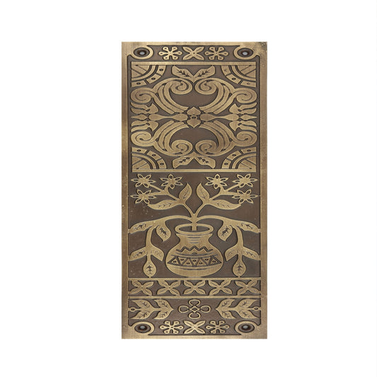 B-800-12 Brass Expression Border Push Plate