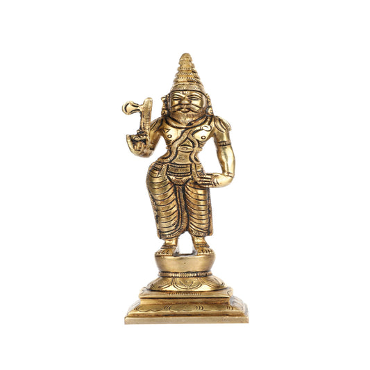 TS-946-06 Brass Spiritual Tiles Parashurama Avatar (Dashavatar)