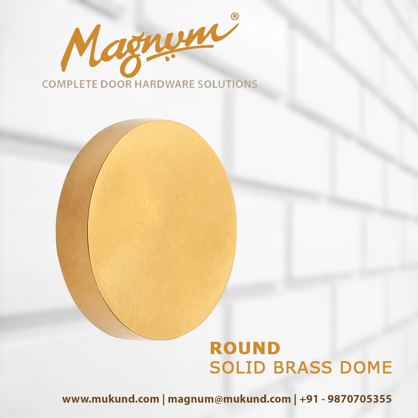 Round Solid Brass Dome