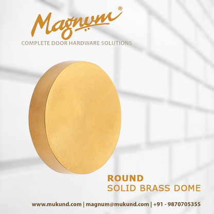 Round Solid Brass Dome