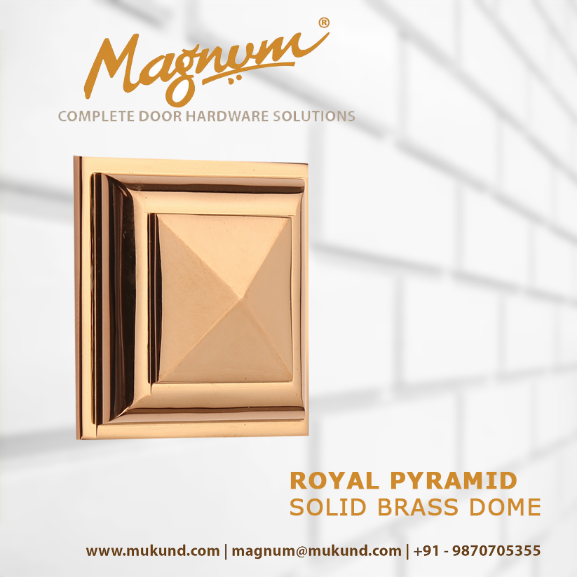 Royal Pyramid Solid Brass Dome