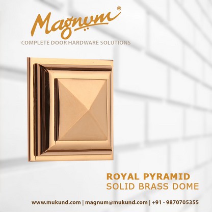Royal Pyramid Solid Brass Dome