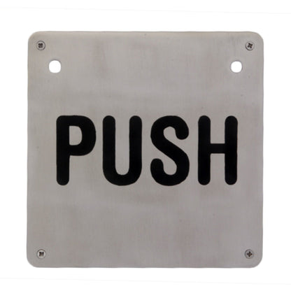 SP21 Push Sign Plate
