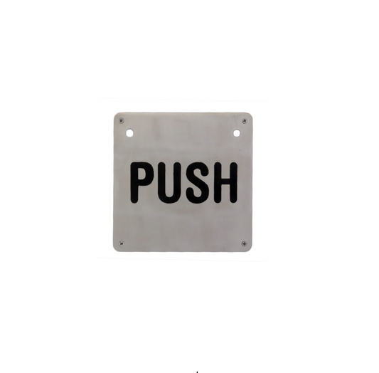 SP21 Push Sign Plate