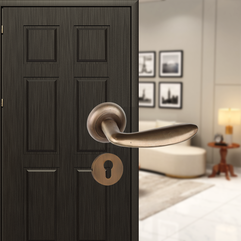 Sanskar On Rose Brass Mortise Lever Handle.