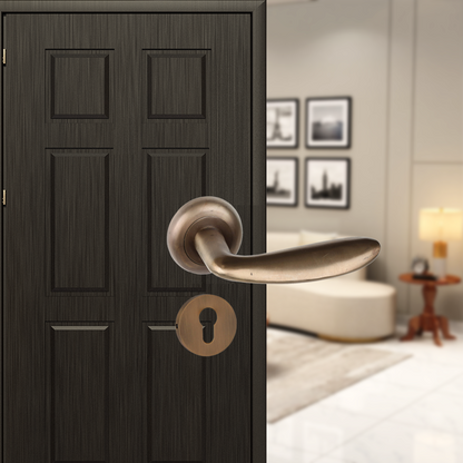 Sanskar On Rose Brass Mortise Lever Handle.