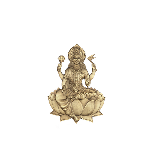 TS-932-8 Brass Spiritual Tiles Aadi Lakshmi