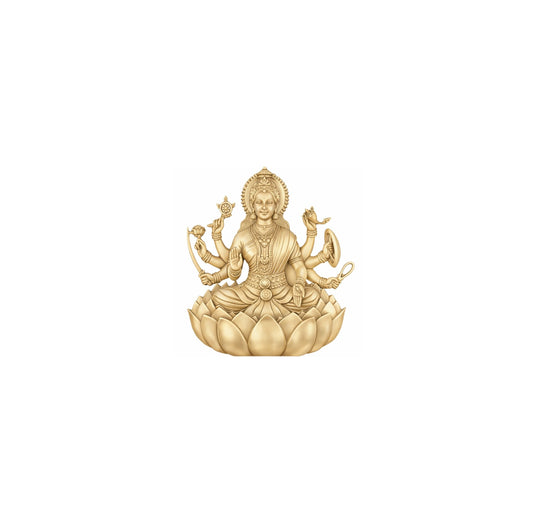 TS-939-8 Brass Spiritual Tiles Vijaya Lakshmi