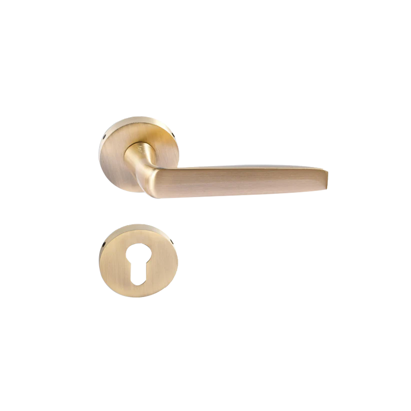 Tulip on Rose Mortise Lever Handle