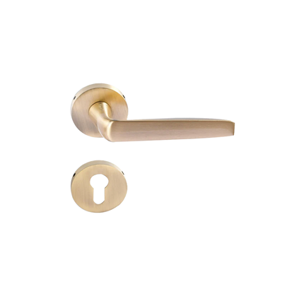 Tulip on Rose Mortise Lever Handle