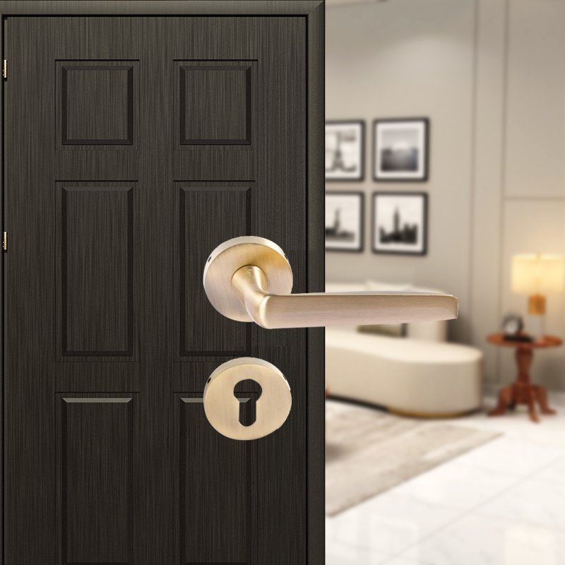 Tulip on Rose Mortise Lever Handle