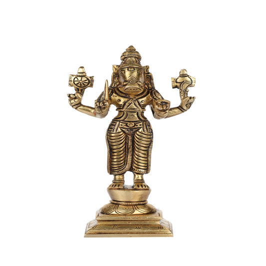 TS-951-06 Brass Spiritual Tiles Varah Avatar (Dashavatar)