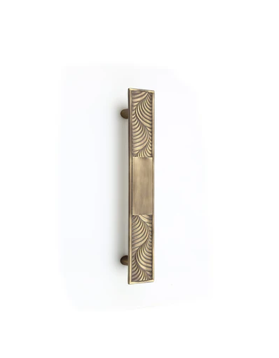 CH-783-05 Brass Expression Range Cabinet Handle Wave Plain