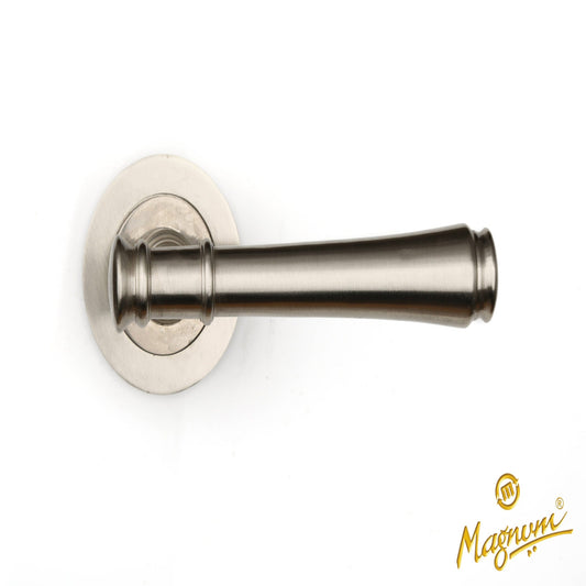 Escort On Rose Brass Mortise Lever Handle